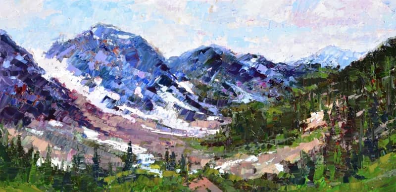 Cascade Mountains — impressionist oil painting by Garth Williams