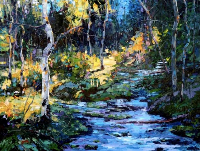 Summer Twilight — impressionist oil painting by Garth Williams